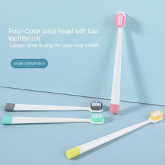 Wide Head Adult Cleaning Toothbrush Soft Hair Spot
