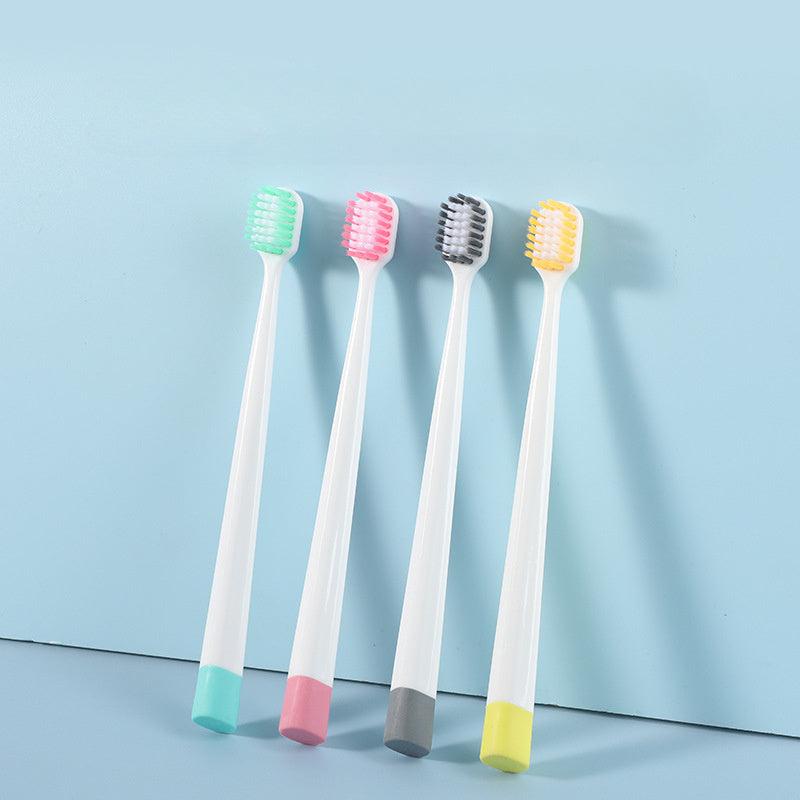 Wide Head Adult Cleaning Toothbrush Soft Hair Spot