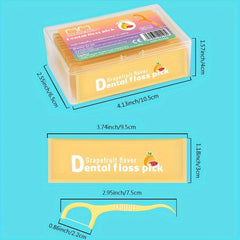 30pcs Fruit Flavored Dental Floss in Independent Packaging
