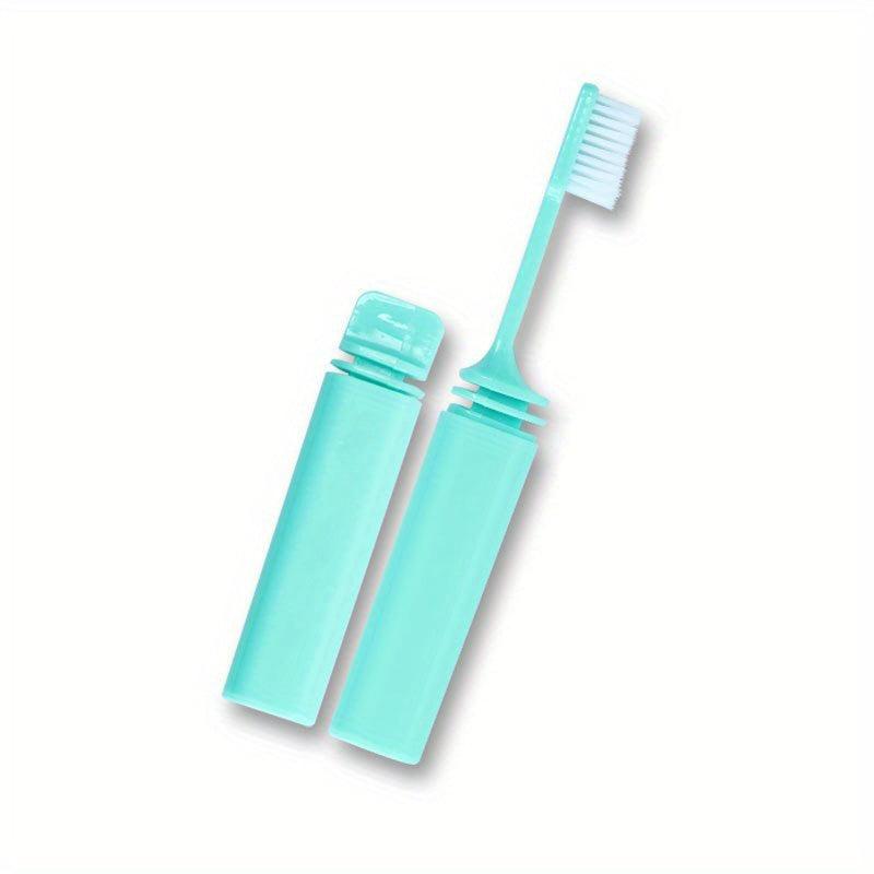 Folding Bamboo Charcoal Toothbrush Soft Bristle Travel Supplies