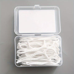 Disposable Ultra Fine Dental Floss Sticks 50 Pieces Box Packed