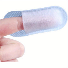 100pcs Mint Flavor Finger Teeth Wipes Disposable Brush Ups