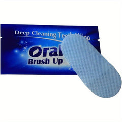 100pcs Mint Flavor Finger Teeth Wipes Disposable Brush Ups