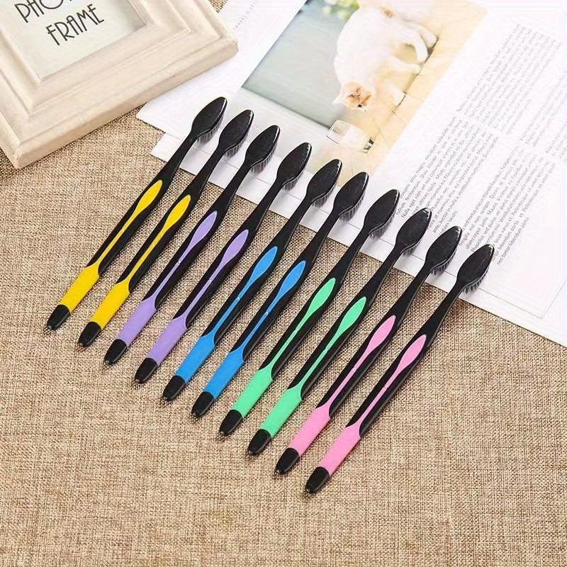 10pcs Ultra Soft Charcoal Toothbrush Set