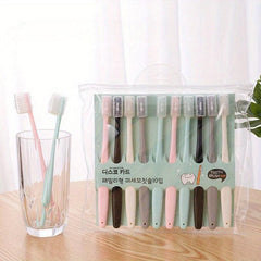 10pcs Ice Cream Toothbrush Soft Hair Adult Soft Toothbrush