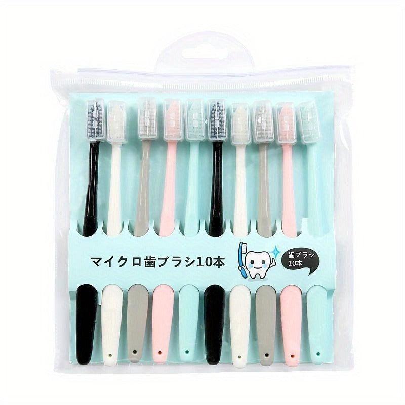 10pcs Ice Cream Toothbrush Soft Hair Adult Soft Toothbrush