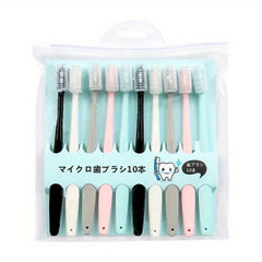10pcs Ice Cream Toothbrush Soft Hair Adult Soft Toothbrush