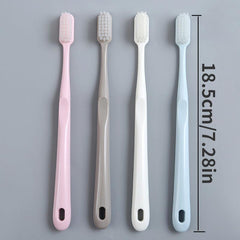 Bamboo Charcoal Soft Hair Toothbrush Set - 4pcs