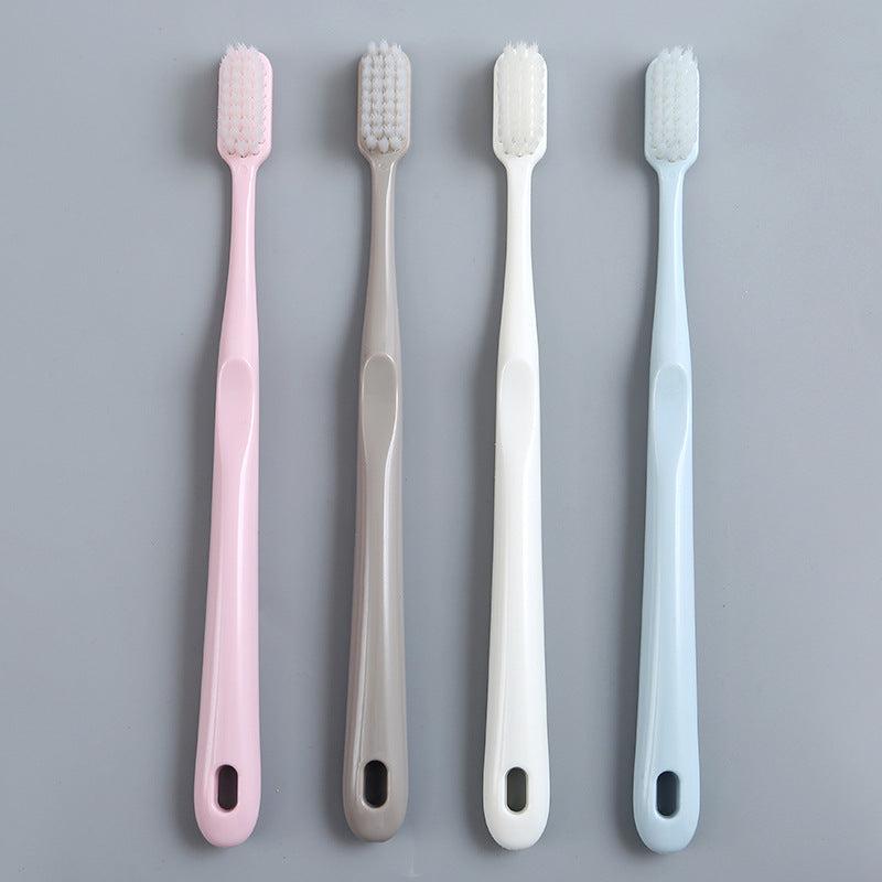 Bamboo Charcoal Soft Hair Toothbrush Set - 4pcs