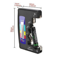Digital Tester for AA AAA 9V 1.5V Button Cell Capacity LCD Display
