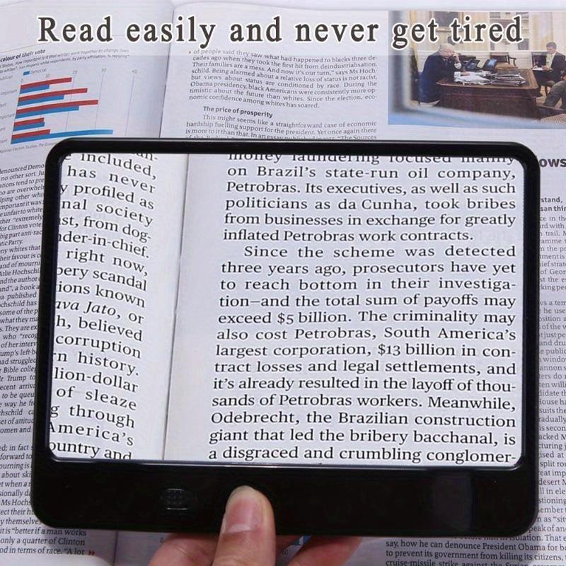 High Power Magnifying Glass With Light For Reading