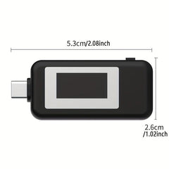 Portable USB Tester Capacity Power For USB C Laptop Type C LCD