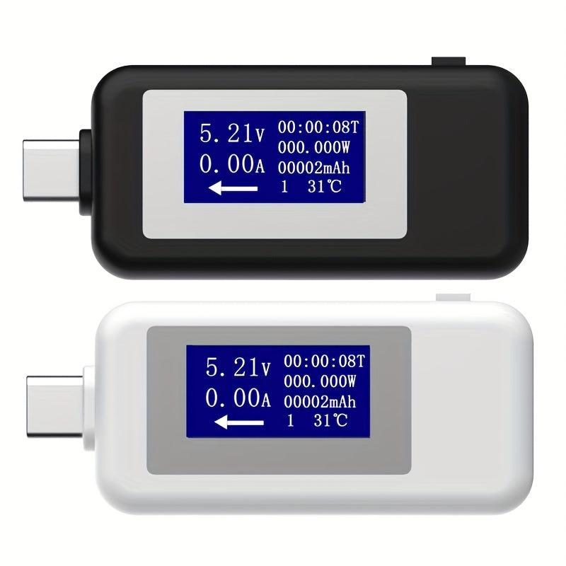 Portable USB Tester Capacity Power For USB C Laptop Type C LCD