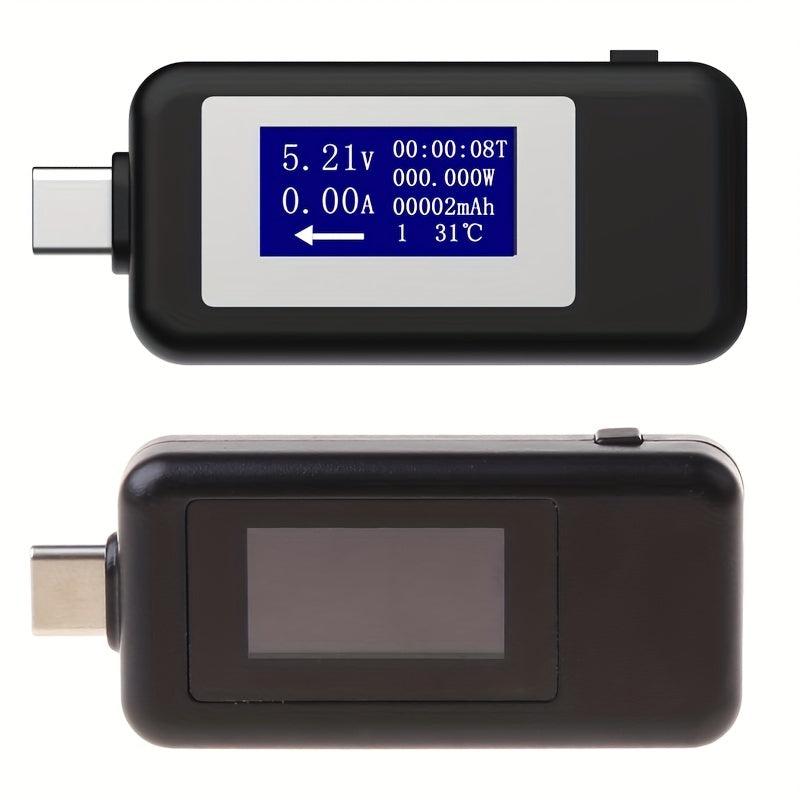 Portable USB Tester Capacity Power For USB C Laptop Type C LCD