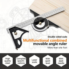 Adjustable Combination Square 300mm Engineer Measuring Tool