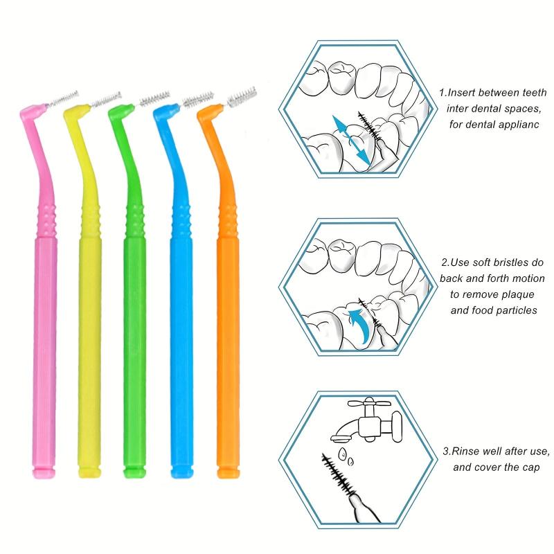 10pcs Mixed Size Dental Floss Brushes - Meet Your Different Needs