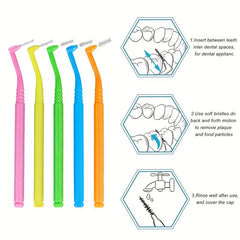 10pcs Mixed Size Dental Floss Brushes - Meet Your Different Needs