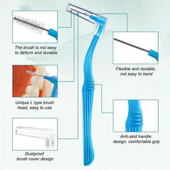 10pcs Mixed Size Dental Floss Brushes - Meet Your Different Needs