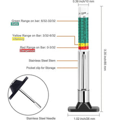 Portable Smart Tire Tread Depth Gauge