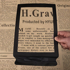 A4 Handheld Magnifier Ultra Thin Reading Magnifying Glass