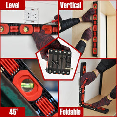 23-Inch Foldable Level Meter Angle Measurement Woodworking Tools