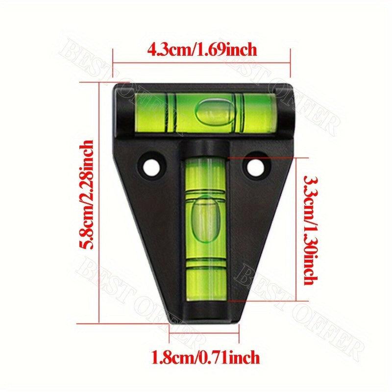 2pcs T type Spirit Level Mini Two Ways T type Styles Spirit Level Bubble