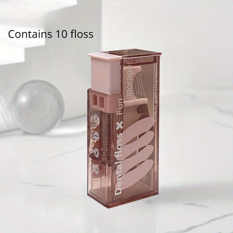 Portable Dental Floss Box Auto Pop-up Storage Box Toothpick Box