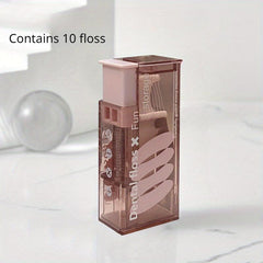 Portable Dental Floss Box Auto Pop-up Storage Box Toothpick Box