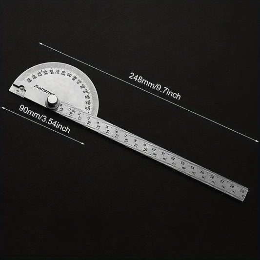 Stainless Steel Angle Protractor for Woodworking