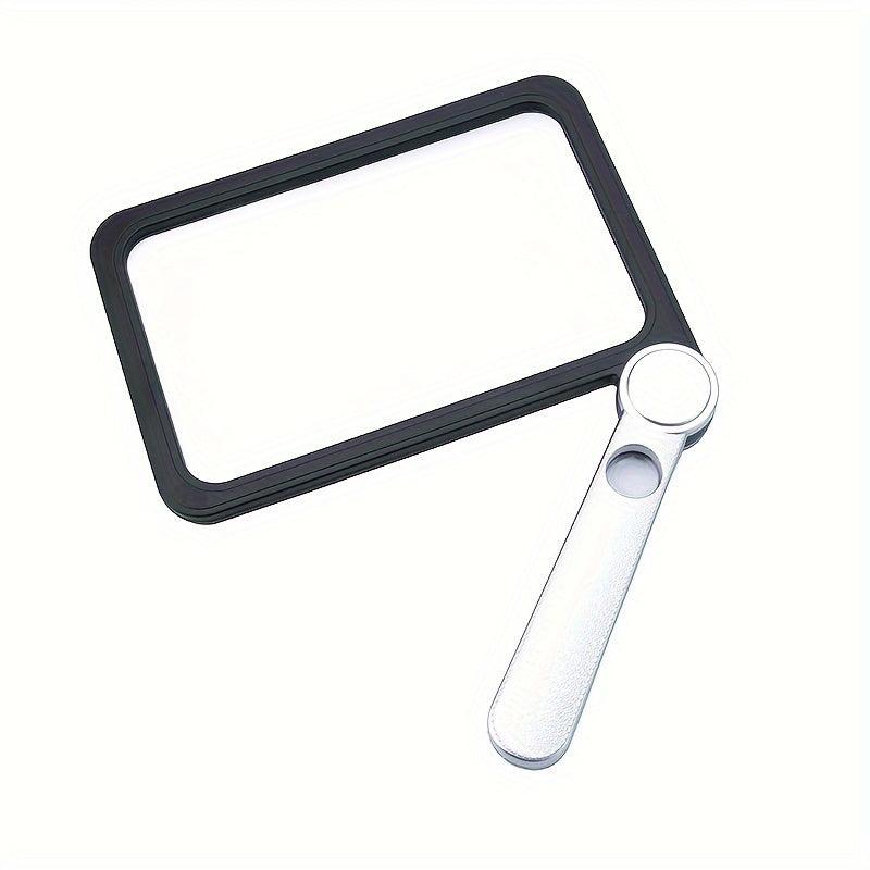 5X Magnifier Foldable Large Rectangular Reading Magnifier for Low Vision Seniors