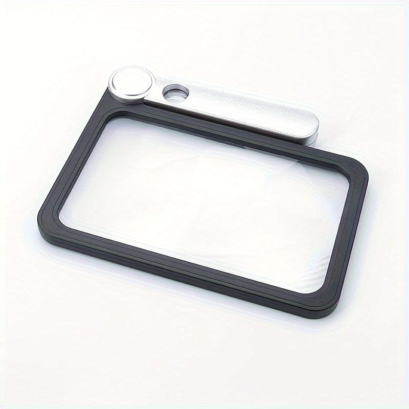 5X Magnifier Foldable Large Rectangular Reading Magnifier for Low Vision Seniors