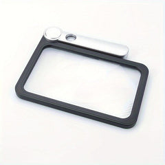 5X Magnifier Foldable Large Rectangular Reading Magnifier for Low Vision Seniors