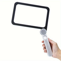 5X Magnifier Foldable Large Rectangular Reading Magnifier for Low Vision Seniors