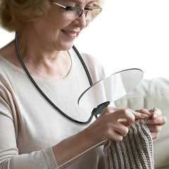Large Full Page View Magnifying Glass for Seniors Men and Women