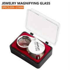 30X Jewelers Eye Magnifying Glass Pocket Jewelry Loupe Mini Folding Magnifier