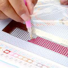 DIY Diamond Painting Cross Stitch Tools Ruler Round Diamond Embroidery Accessory