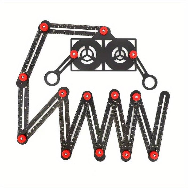 Positioning Angle Ruler Folding Universal Tile Opening Locator Woodworking Ruler