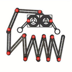 Positioning Angle Ruler Folding Universal Tile Opening Locator Woodworking Ruler