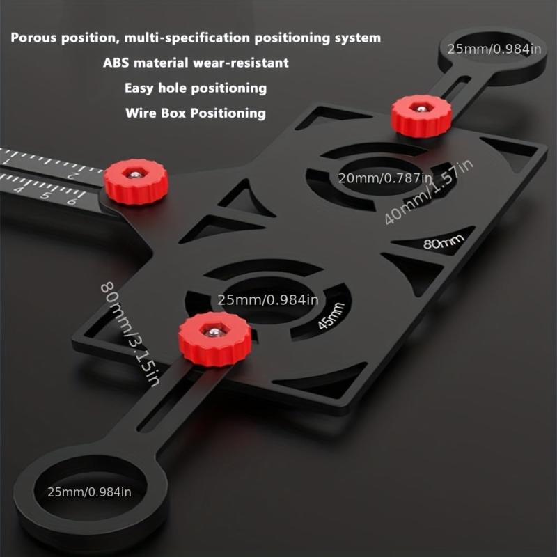 Positioning Angle Ruler Folding Universal Tile Opening Locator Woodworking Ruler