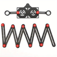 Positioning Angle Ruler Folding Universal Tile Opening Locator Woodworking Ruler