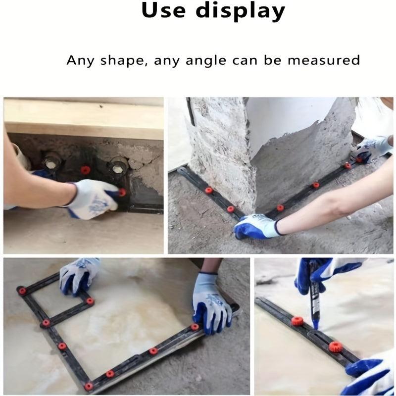 Positioning Angle Ruler Folding Universal Tile Opening Locator Woodworking Ruler