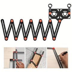 Positioning Angle Ruler Folding Universal Tile Opening Locator Woodworking Ruler