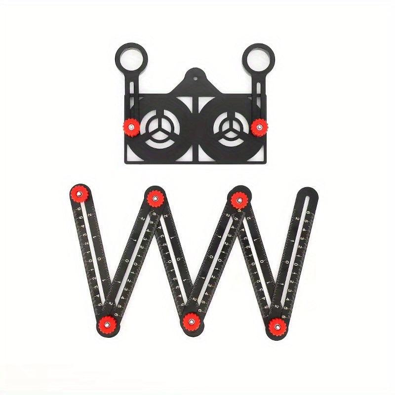 Positioning Angle Ruler Folding Universal Tile Opening Locator Woodworking Ruler