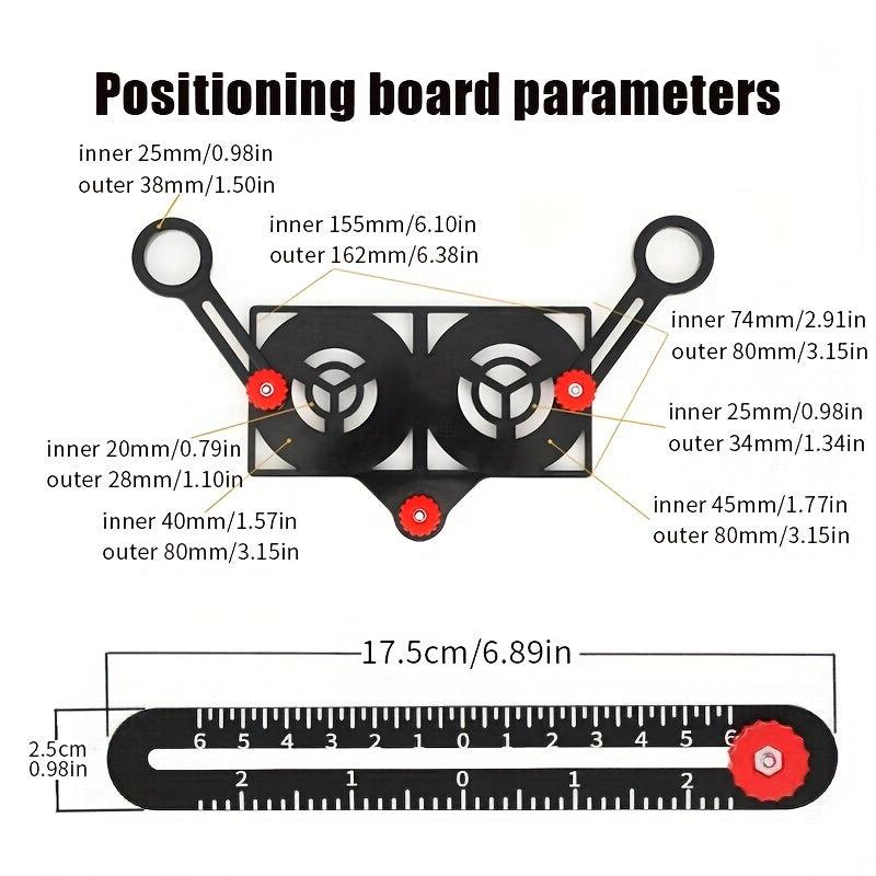 Aluminium Angle Ruler Finder Measuring Mold Template Tool Drill Guide