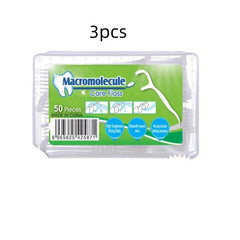 50pcs Dental Floss Sticks for Oral Cleaning Dental Care