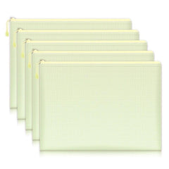 Thickened A4 File Bag Zipper PVC Transparent Mesh Large Capacity