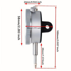 0-10mm Mechanical Dial Indicator Probe Test Gauge