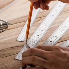 Stainless Steel High Precision Metal Ruler 6 8 12 50 8 Cm Steel Ruler