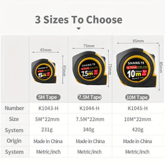 Imperial 5m Tape Measure 7 5m 10m Inch Steel Tape Measure