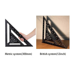 PMMJ Triangular Ruler Woodworking Measuring Tool 30 48 Cm Metric